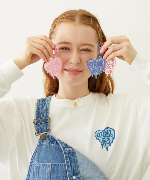 MILKFED.（ミルクフェド）の「MELTY HEART CARABINER（キーホルダー・レディース・ピンク/レッド/ブルー・ONE SIZE）」の5枚目の写真