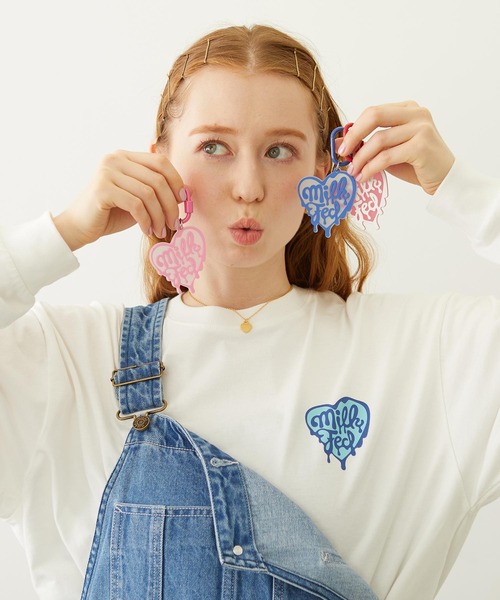 MILKFED.（ミルクフェド）の「MELTY HEART CARABINER（キーホルダー・レディース・ピンク/レッド/ブルー・ONE SIZE）」の6枚目の写真