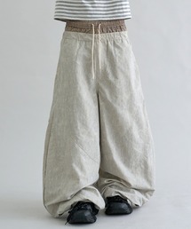 EPNK | Layered  Nylon Curve  Pants / レイヤードナイロンカーブパンツ(その他パンツ)