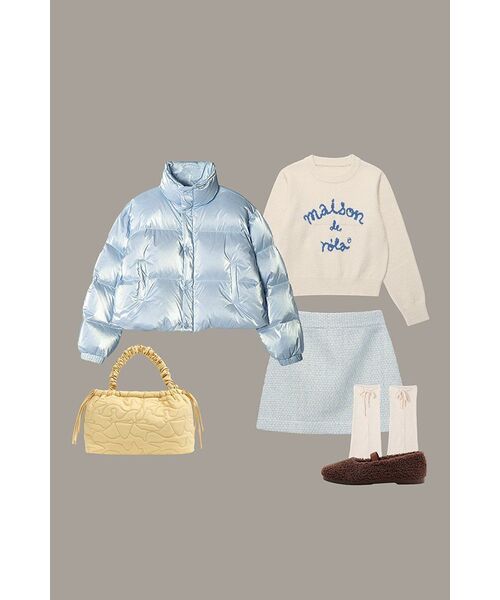 AVANDRESS(アバンドレス )の「Siberia Duck Stella Crop Padding SORA(ダウンジャケット/コート・レディース・スカイブルー・SMALL/MEDIUM)」の7枚目の写真