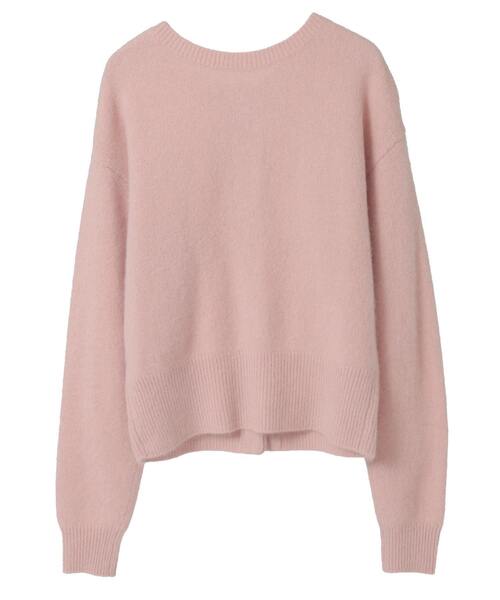 Tiara（ティアラ）の「FOXアルパカパールカーディガン（カーディガン/ボレロ・レディース・チャコールグレー/ネイビー/ピンク/ブルー・FREE）」の10枚目の写真