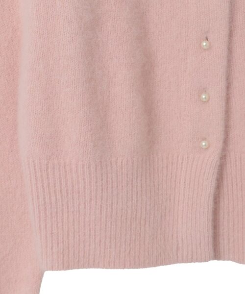 Tiara（ティアラ）の「FOXアルパカパールカーディガン（カーディガン/ボレロ・レディース・チャコールグレー/ネイビー/ピンク/ブルー・FREE）」の12枚目の写真