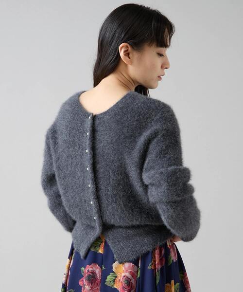 Tiara（ティアラ）の「FOXアルパカパールカーディガン（カーディガン/ボレロ・レディース・チャコールグレー/ネイビー/ピンク/ブルー・FREE）」の18枚目の写真