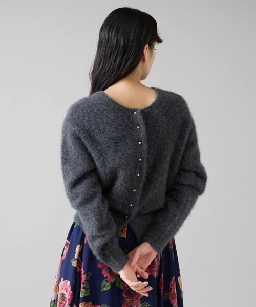 Tiara（ティアラ）の「FOXアルパカパールカーディガン（カーディガン/ボレロ・レディース・チャコールグレー/ネイビー/ピンク/ブルー・FREE）」の19枚目の写真