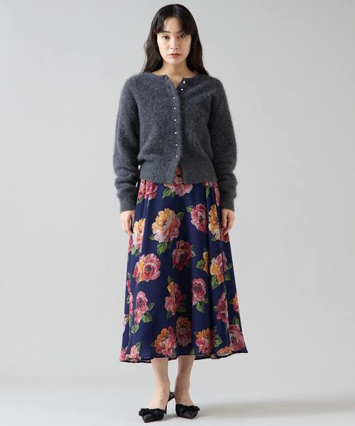 Tiara（ティアラ）の「FOXアルパカパールカーディガン（カーディガン/ボレロ・レディース・チャコールグレー/ネイビー/ピンク/ブルー・FREE）」の20枚目の写真