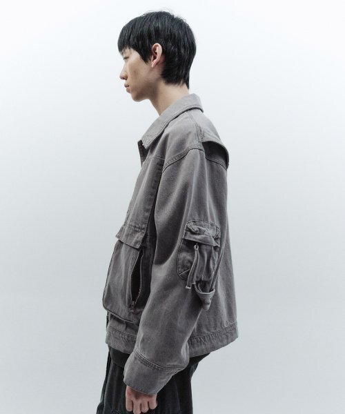 INSILENCE(インサイロンス)の「パクシフィットデニムトラッカージャケットSANDGREY(デニムジャケット・レディース・その他・SMALL/MEDIUM)」の5枚目の写真