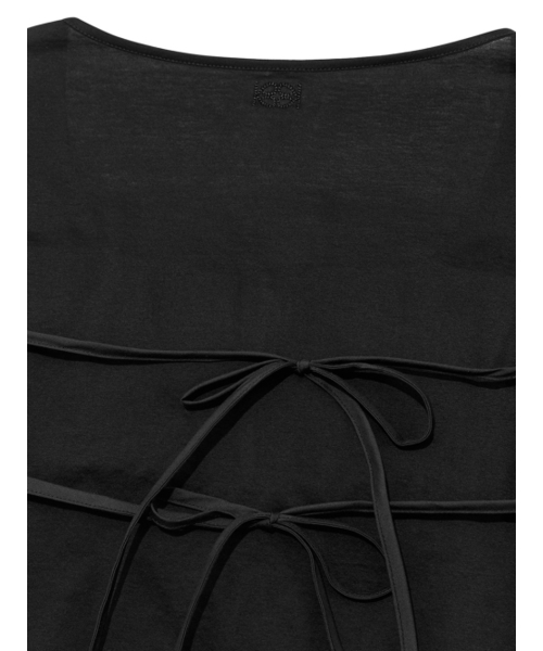 Kijun(キジュン)の「Shirring Tie Blouse Black(シャツ/ブラウス・レディース・その他・SMALL)」の4枚目の写真