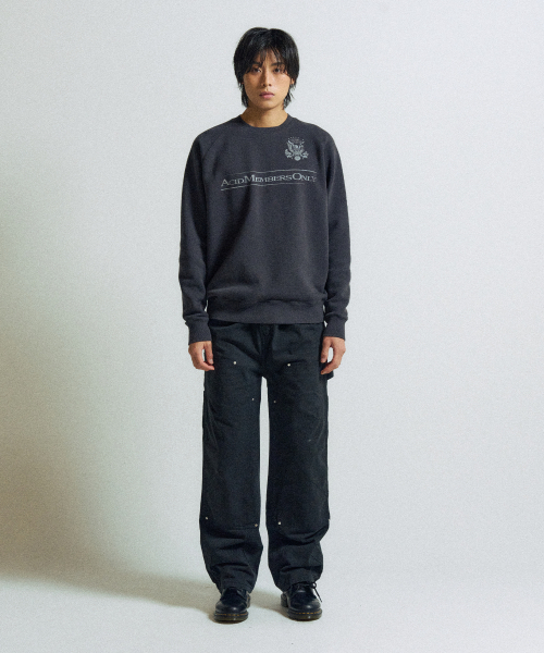 SLOWACID（スローアシッド）の「AMO ラグランスウェットシャツ [チャコール]（スウェット・レディース・チャコールグレー・SMALL/MEDIUM/LARGE）」の3枚目の写真