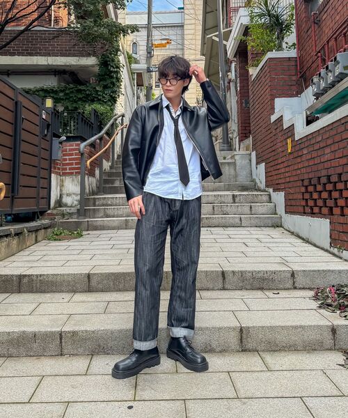 MUSINSA STANDARD（ムシンサスタンダード）の「隠しバートンドレスシャツ[ホワイト]（ビジネスシャツ・メンズ・その他・SMALL/MEDIUM/LARGE/X-LARGE/XX-LARGE）」の8枚目の写真