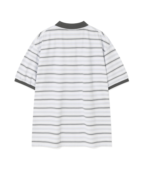 Wacky WiLLy（ワッキーウィリー）の「ストライプカラーTシャツホワイト（ポロシャツ・レディース・その他・SMALL/MEDIUM/LARGE/X-LARGE）」の3枚目の写真