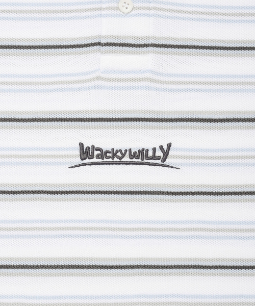 Wacky WiLLy（ワッキーウィリー）の「ストライプカラーTシャツホワイト（ポロシャツ・レディース・その他・SMALL/MEDIUM/LARGE/X-LARGE）」の5枚目の写真