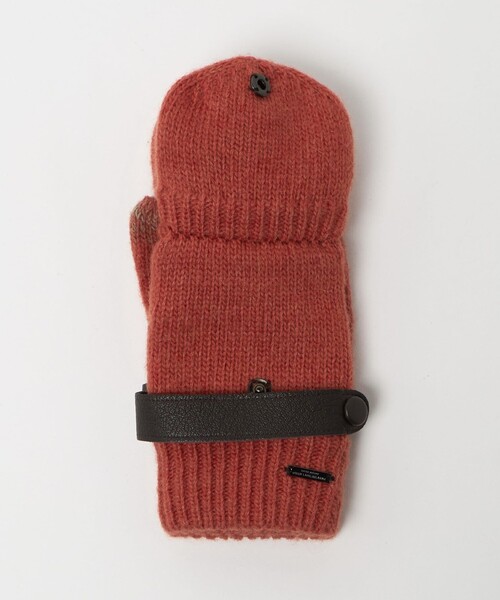 green label relaxing(グリーンレーベルリラクシング)の「ミトン ベルト グローブ -タッチパネル対応-(手袋・メンズ・ダークオレンジ/グレー系/ブラック・FREE)」の10枚目の写真