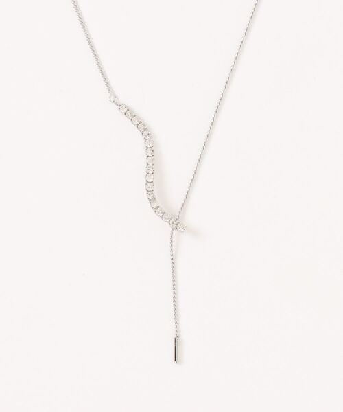 ROPE' PICNIC（ロペピクニック）の「ガラスカーブラインY字ネックレス（ネックレス・レディース・ゴールド/シルバー・FREE）」の10枚目の写真