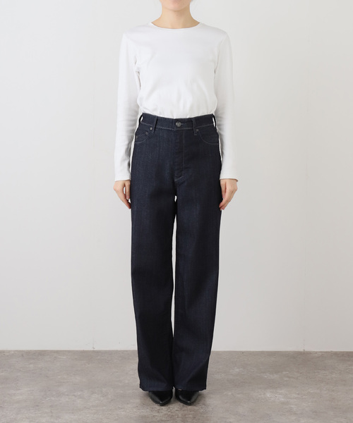 La TOTALITE(ラトータリテ)の「【洗える】YANUK/ヤヌーク LILITH Wide Straight Indigo(デニムパンツ・レディース・ネイビー・22/23/24/25/26)」の2枚目の写真