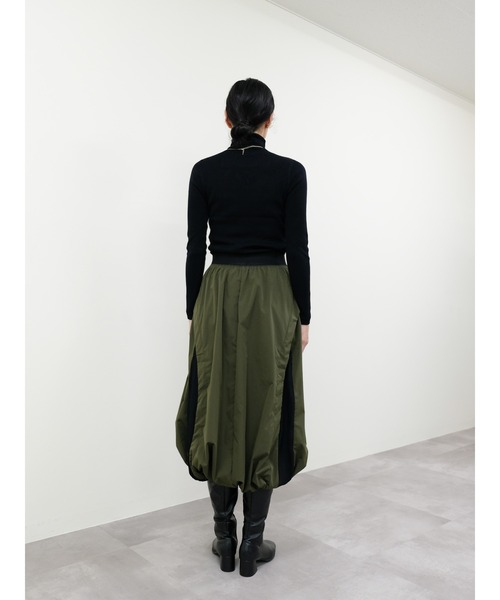 DOLLUPOOPS（ドールアップウップス）の「サイド切替バルーンスカート（スカート・レディース・カーキ/ブラック・FREE）」の14枚目の写真