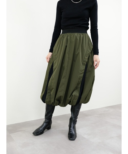 DOLLUPOOPS（ドールアップウップス）の「サイド切替バルーンスカート（スカート・レディース・カーキ/ブラック・FREE）」の10枚目の写真