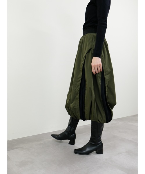 DOLLUPOOPS（ドールアップウップス）の「サイド切替バルーンスカート（スカート・レディース・カーキ/ブラック・FREE）」の11枚目の写真