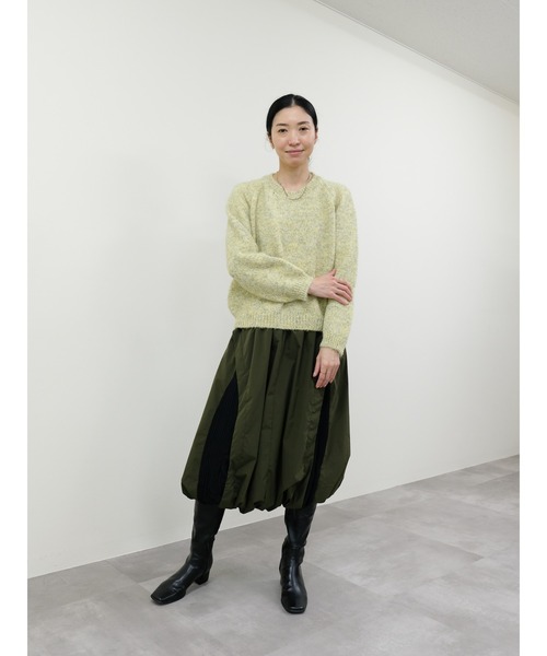 DOLLUPOOPS（ドールアップウップス）の「サイド切替バルーンスカート（スカート・レディース・カーキ/ブラック・FREE）」の4枚目の写真