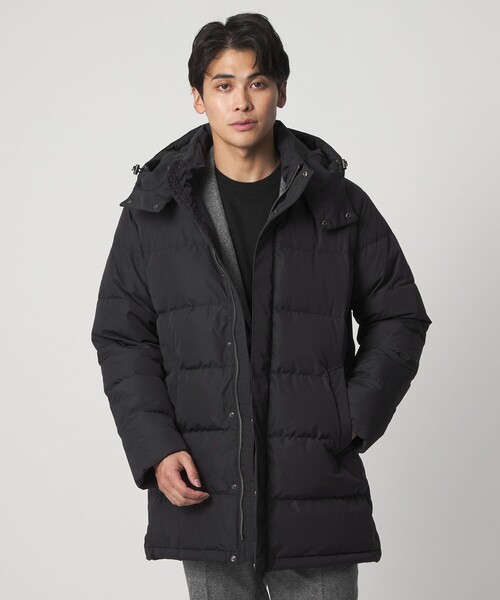 ユナイテッドアローズ 黒 ダウンコート A DAY IN THE LIFE UNITED ARROWS（アデイインザライフユナイテッド