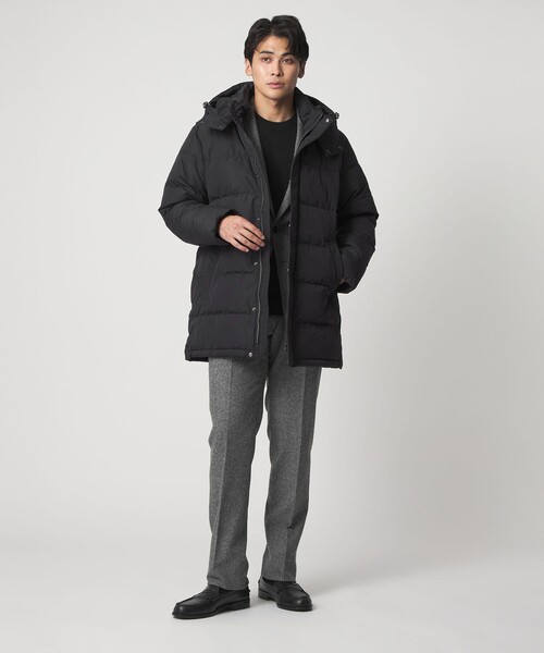 A DAY IN THE LIFE UNITED ARROWS(アデイインザライフユナイテッドアローズ)の「フーデッド ミドル ダウンブルゾン-撥水・防風-<A DAY IN THE LIFE>(ダウンジャケット/コート・メンズ・ブラック/ネイビー・M/L/XL)」の12枚目の写真
