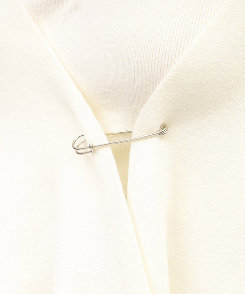 ROYAL PARTY（ロイヤルパーティー）の「ポンチョストール（ストール/ショール・レディース・オフホワイト/グレー/ブラック・FREE）」の6枚目の写真