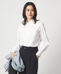 green label relaxing | ［size SHORTあり］ハイネック ボリューム スリーブ ブラウス(シャツ/ブラウス)