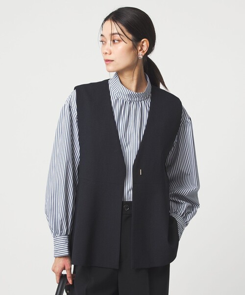 green label relaxing（グリーンレーベルリラクシング）の「［size SHORTあり］ハイネック ボリューム スリーブ ブラウス（シャツ/ブラウス・レディース・ホワイト/ネイビー/その他1・FREE/SHORT）」の15枚目の写真