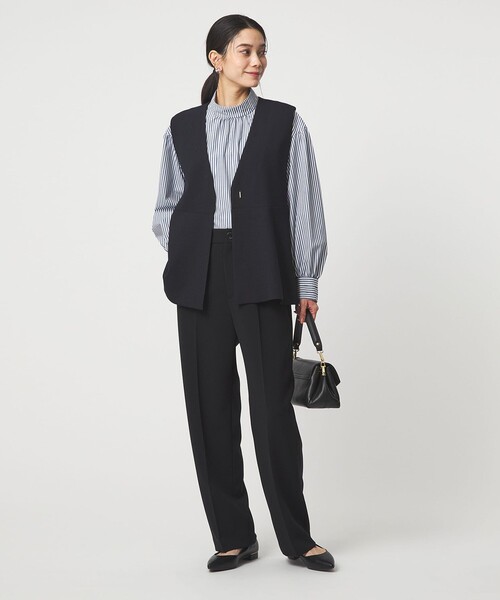 green label relaxing（グリーンレーベルリラクシング）の「［size SHORTあり］ハイネック ボリューム スリーブ ブラウス（シャツ/ブラウス・レディース・ホワイト/ネイビー/その他1・FREE/SHORT）」の16枚目の写真