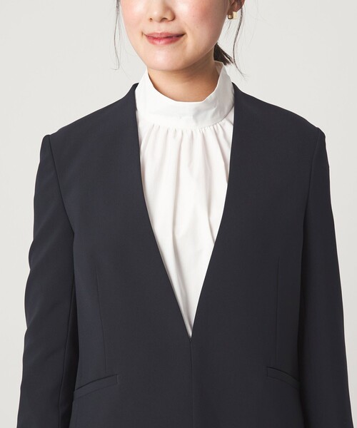 green label relaxing（グリーンレーベルリラクシング）の「［size SHORTあり］ハイネック ボリューム スリーブ ブラウス（シャツ/ブラウス・レディース・ホワイト/ネイビー/その他1・FREE/SHORT）」の19枚目の写真