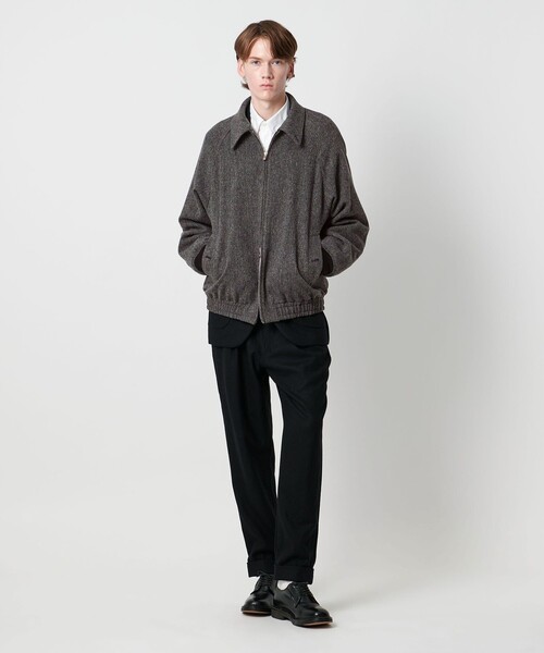 セール】＜District＞ヘリンボーン ツイード ジップブルゾン（ブルゾン