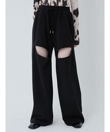 SORIN（ソリン　）の「Slit Design Wide Sweat Pants/スリットデザインワイドスウェットパンツ（スウェットパンツ）」