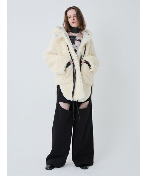 SORIN(ソリン )の「Slit Design Wide Sweat Pants/スリットデザインワイドスウェットパンツ(スウェットパンツ・レディース・ブラック/ホワイト・38)」の11枚目の写真