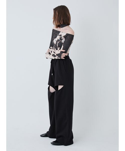 SORIN(ソリン )の「Slit Design Wide Sweat Pants/スリットデザインワイドスウェットパンツ(スウェットパンツ・レディース・ブラック/ホワイト・38)」の13枚目の写真