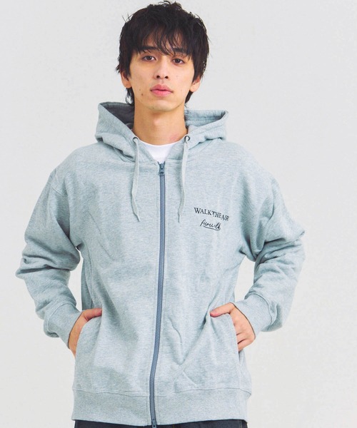 AIRWALK(エアウォーク)の「AIRWALK ワッペンZIPパーカー(パーカー・メンズ・ブラック/グレー・M/L/XL)」の20枚目の写真