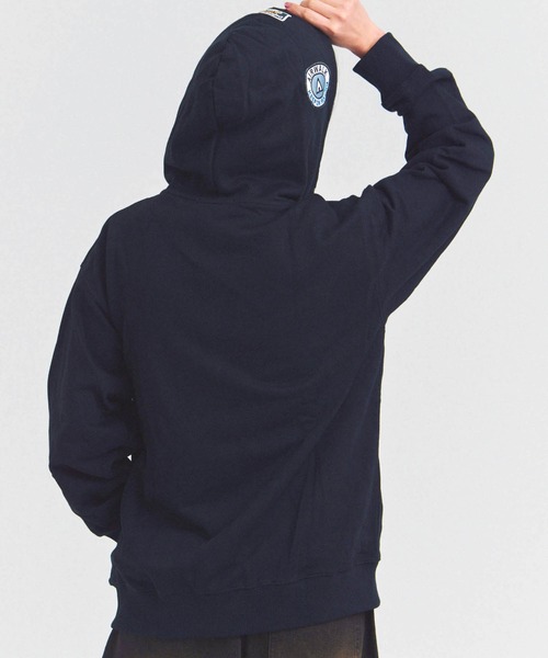 AIRWALK(エアウォーク)の「AIRWALK ワッペンZIPパーカー(パーカー・メンズ・ブラック/グレー・M/L/XL)」の9枚目の写真