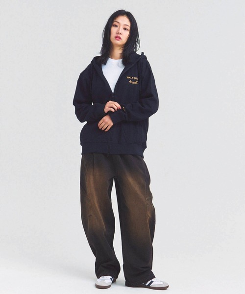 AIRWALK(エアウォーク)の「AIRWALK ワッペンZIPパーカー(パーカー・メンズ・ブラック/グレー・M/L/XL)」の11枚目の写真