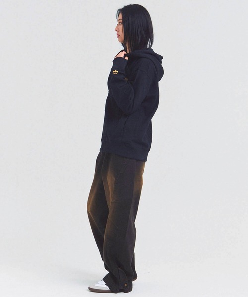 AIRWALK(エアウォーク)の「AIRWALK ワッペンZIPパーカー(パーカー・メンズ・ブラック/グレー・M/L/XL)」の14枚目の写真