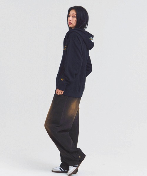 AIRWALK(エアウォーク)の「AIRWALK ワッペンZIPパーカー(パーカー・メンズ・ブラック/グレー・M/L/XL)」の15枚目の写真