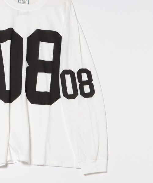 a.p.o.v.(エーピーオービー)の「a.p.o.v. ビッグナンバリングプリントオーバーサイズカットソー(Tシャツ/カットソー・メンズ・ブラック/グレー/ホワイト・ONESIZE)」の5枚目の写真