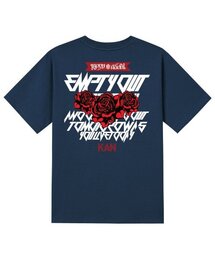 KTN0006 ローズ半袖Tシャツ - ネイビー