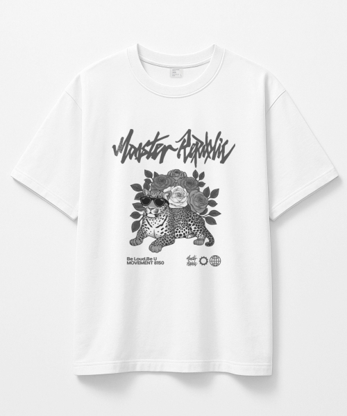 MONSTER REPUBLIC(モンスターリパブリック)の「レオパードガーデン グレーTシャツ ホワイト_8150(Tシャツ/カットソー・レディース・その他・SMALL/MEDIUM/LARGE/X-LARGE)」の6枚目の写真