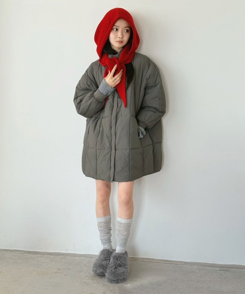 Jewelobe（ジュエローブ）の「フェイクファーサボサンダル（サンダル・レディース・ブラウン/グレー・S/M/L/XL）」の11枚目の写真