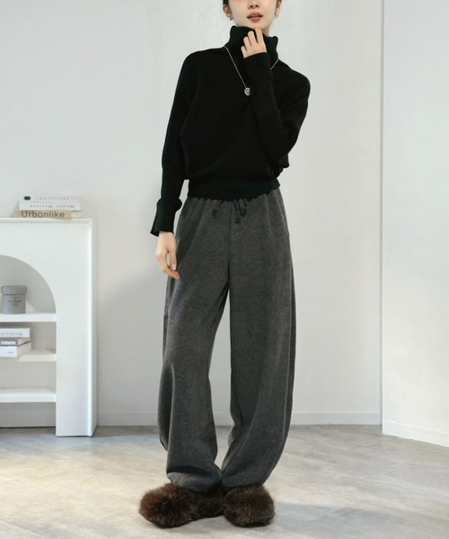 Jewelobe（ジュエローブ）の「フェイクファーサボサンダル（サンダル・レディース・ブラウン/グレー・S/M/L/XL）」の20枚目の写真