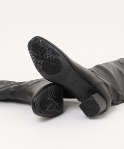 シュープラザ（シュープラザ）の「レディースロングブーツ（ブーツ・レディース・ダークブラウン/ブラック・M/L/S/LL）」の4枚目の写真