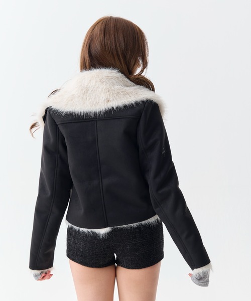 Romance Suede Fur Jacket（ムートンコート）｜andwang（アンドワン