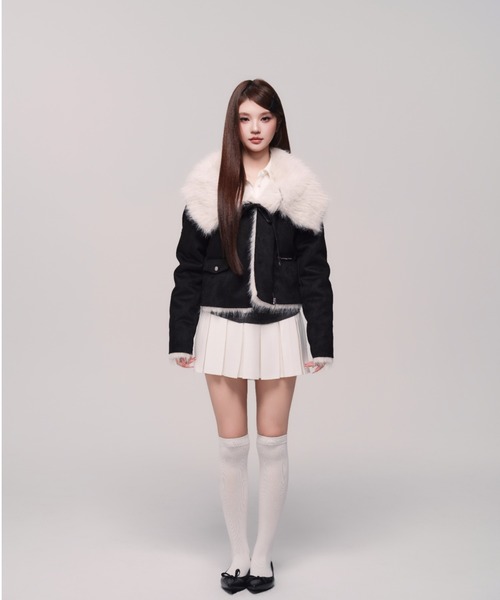 Romance Suede Fur Jacket（ムートンコート）｜andwang（アンドワン