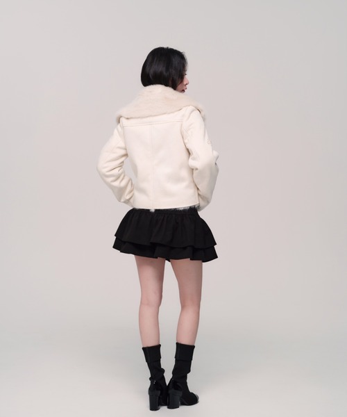 Romance Suede Fur Jacket（ムートンコート）｜andwang（アンドワン