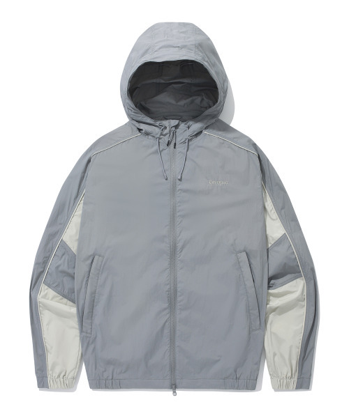 COVERNAT（カバーナット）の「軽量カラーブロックウィンドブレーカーグレー（ナイロンジャケット・レディース・その他・LARGE/MEDIUM/SMALL/X-LARGE）」の3枚目の写真