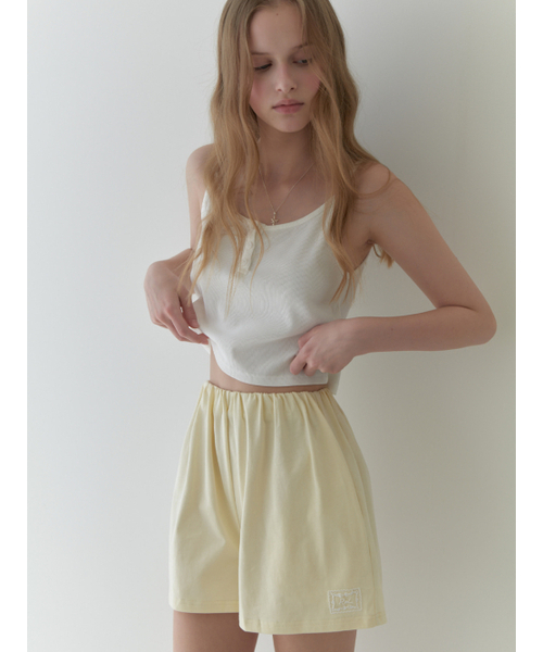 RE_L(リエル)の「Foam banding shorts (lemon cream)(その他パンツ・レディース・その他・SMALL/MEDIUM)」の1枚目の写真
