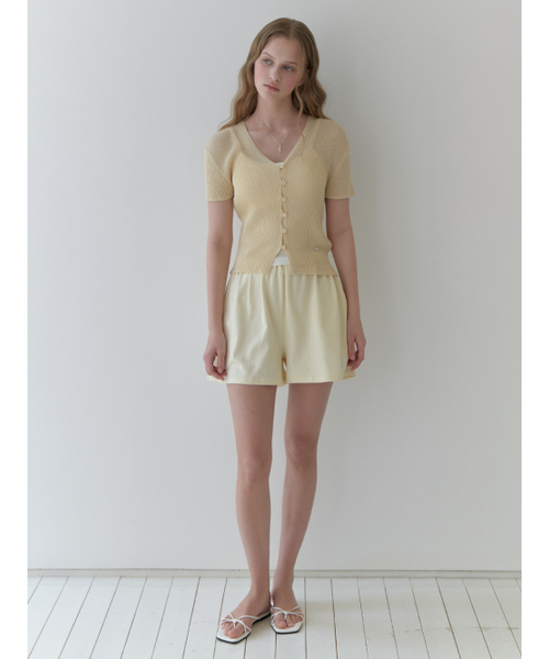RE_L(リエル)の「Foam banding shorts (lemon cream)(その他パンツ・レディース・その他・SMALL/MEDIUM)」の6枚目の写真